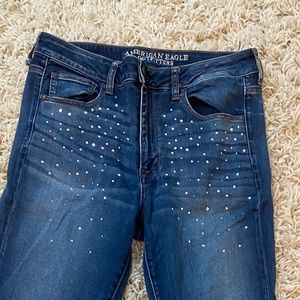 SWAVORSKI DIAMOND JEANS ✨ONE OF A KIND